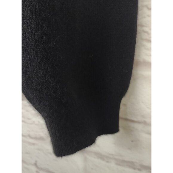 Clan Douglas Mens XXL Cashmere Wool V-Neck Sweater Scotland Made Black - Picture 5 of 8